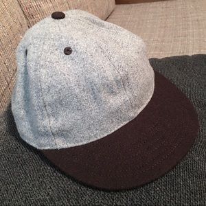 1930s Style Wool & Leather Retro Baseball Cap